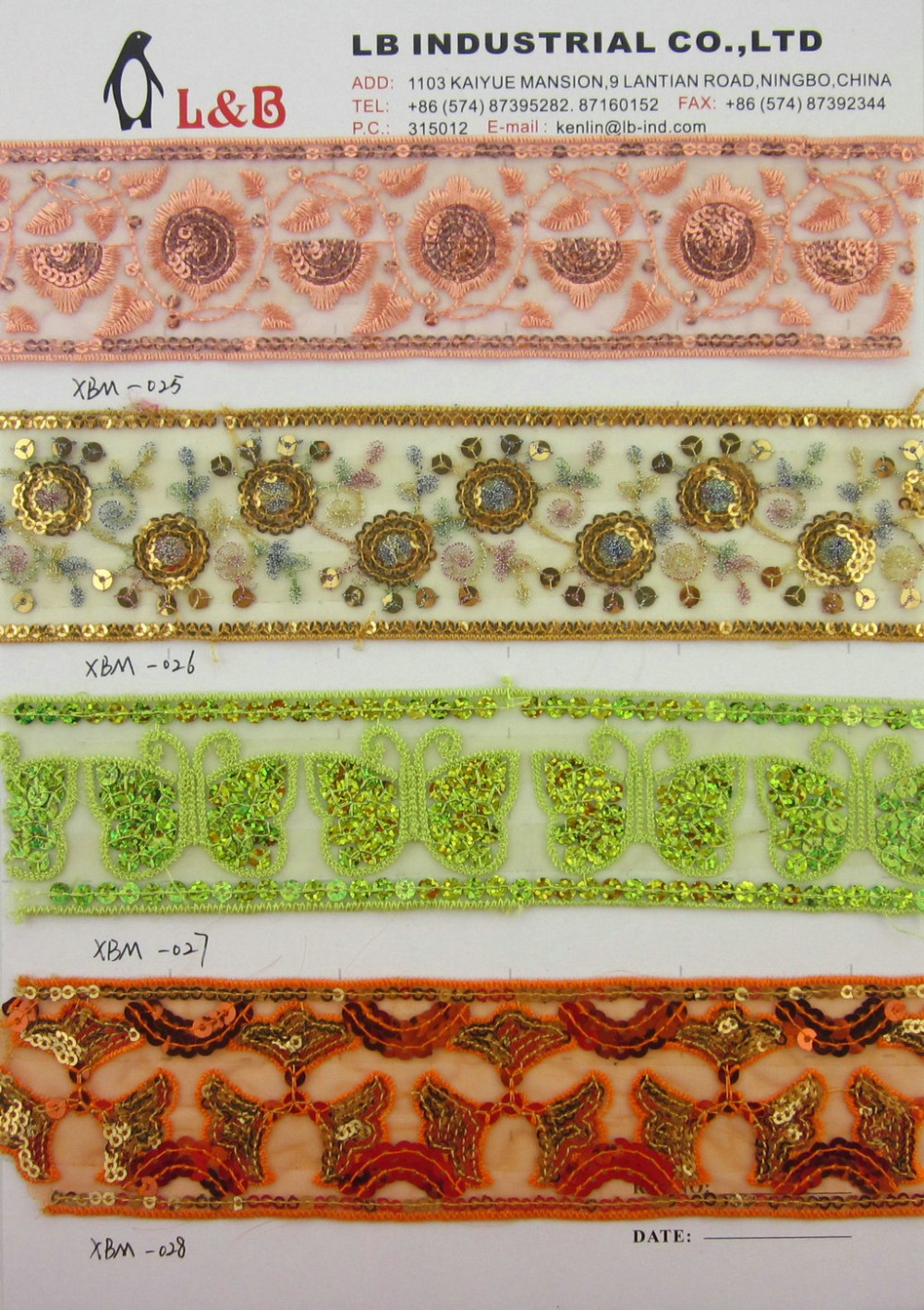 Wholesale Different Width Bling Finish Braid Elastic Sequin Lace Trim