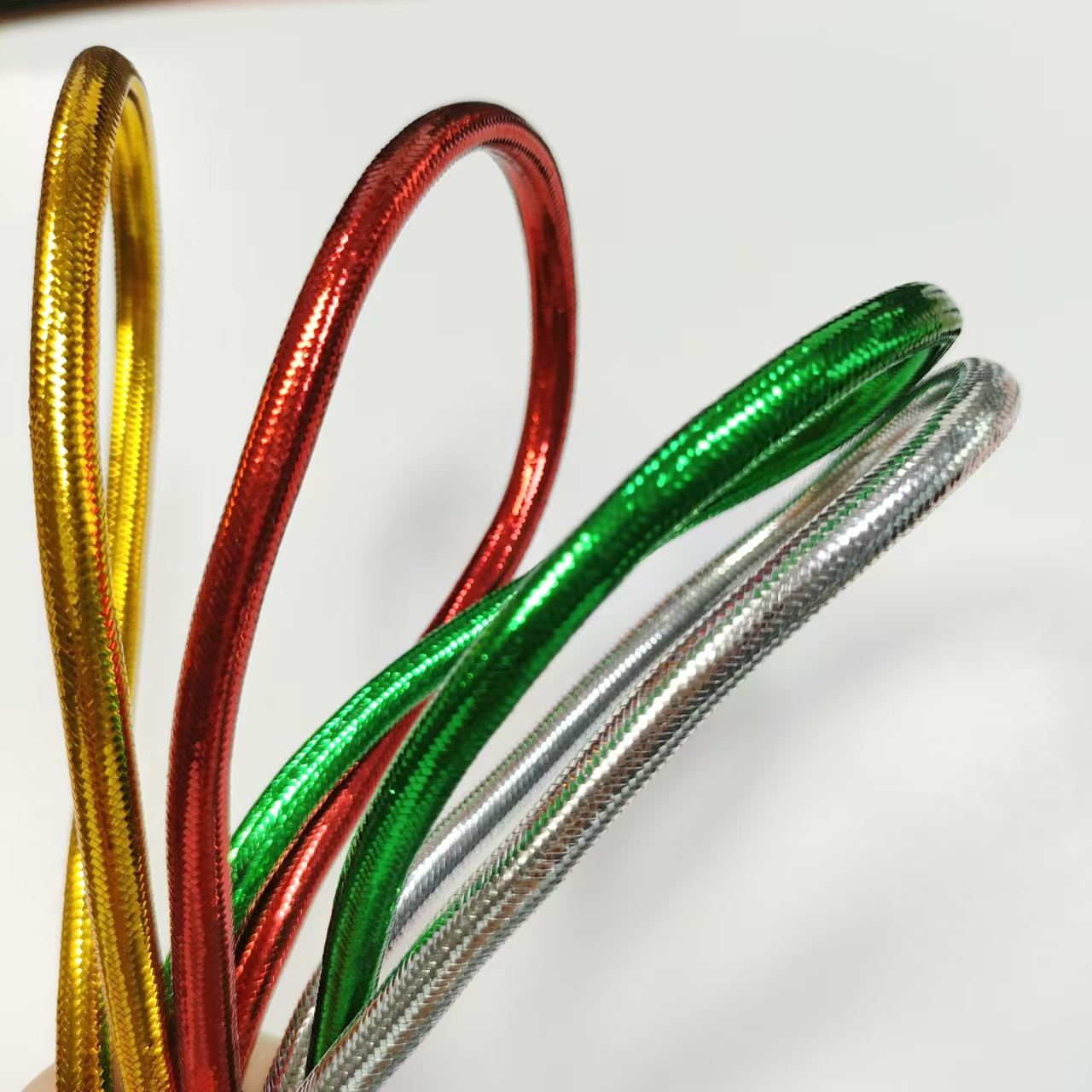 5mm Colorful Metallic Polyester Rope Jewelry Thread Metallic Cords Rope